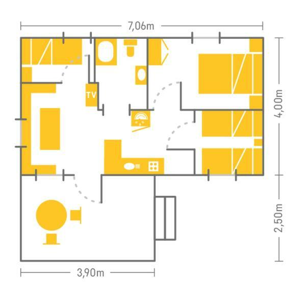 Bungalows Conca De Ter Вилальонга-де-Тер Экстерьер фото